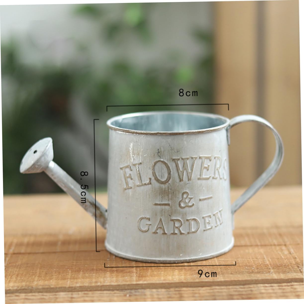 VOSAREA Iron Flower Pot Outdoor Decorative Vase