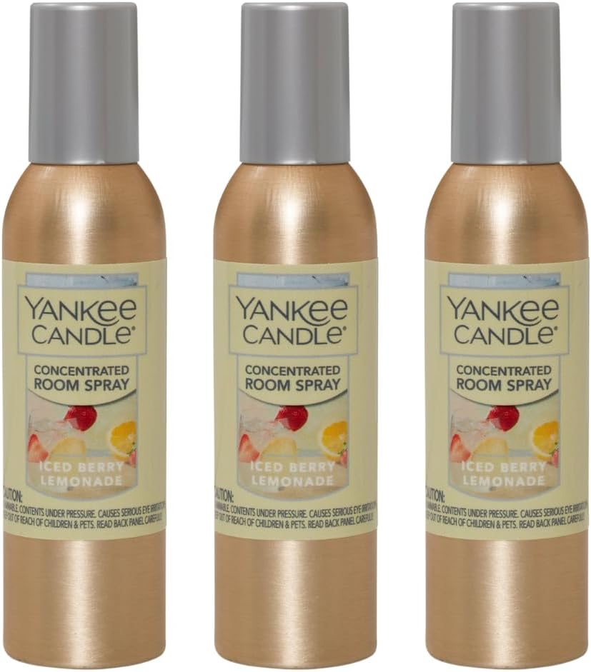 Yankee Candle Iced Berry Lemonade Room Spray Pack of 3