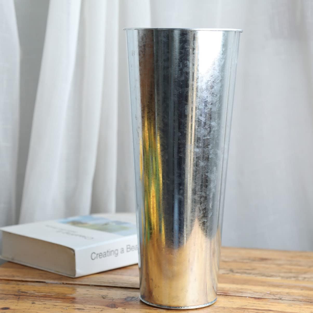 VICASKY Iron Art Flower Vase for Home Office Decor