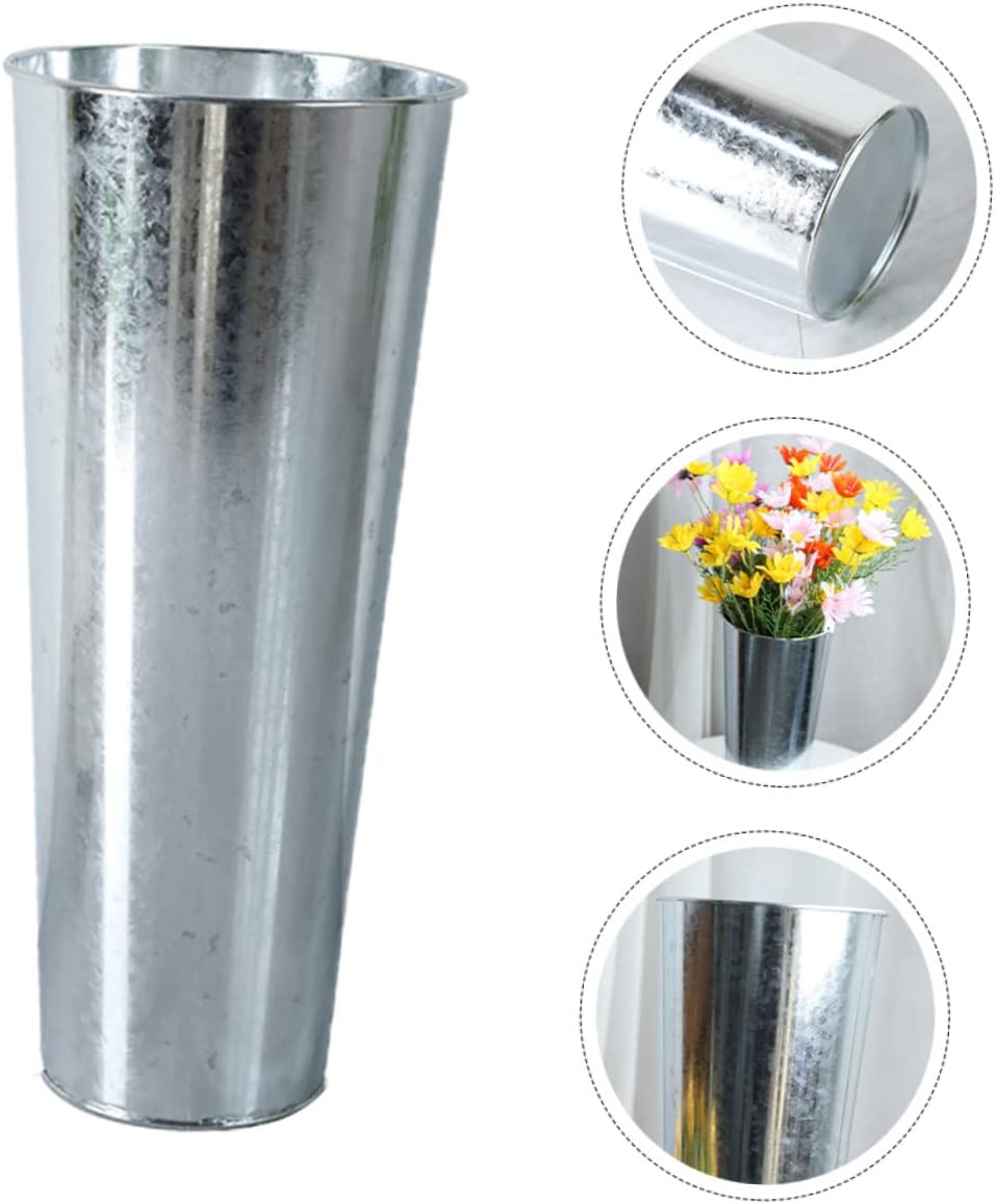 Garneck Iron Art Flower Bucket Vase Decor