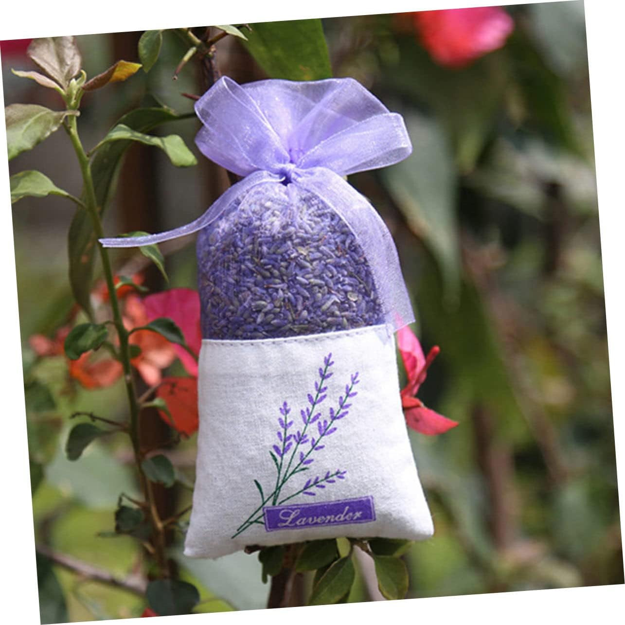 Homoyoyo 22Pcs Lavender Sachet Bags Aromatic Air Freshener for Wardrobe and Drawers