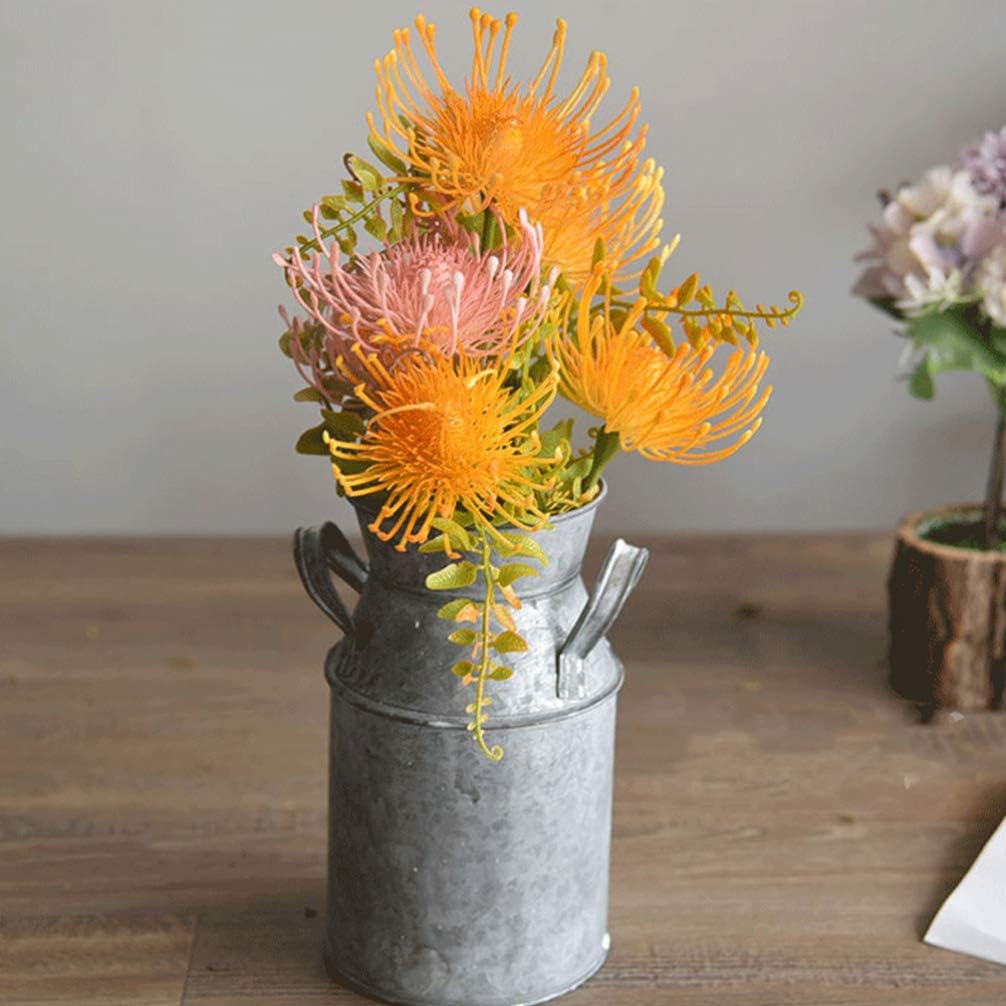 Rustic Vase French Style Farmhouse Metal Pitcher