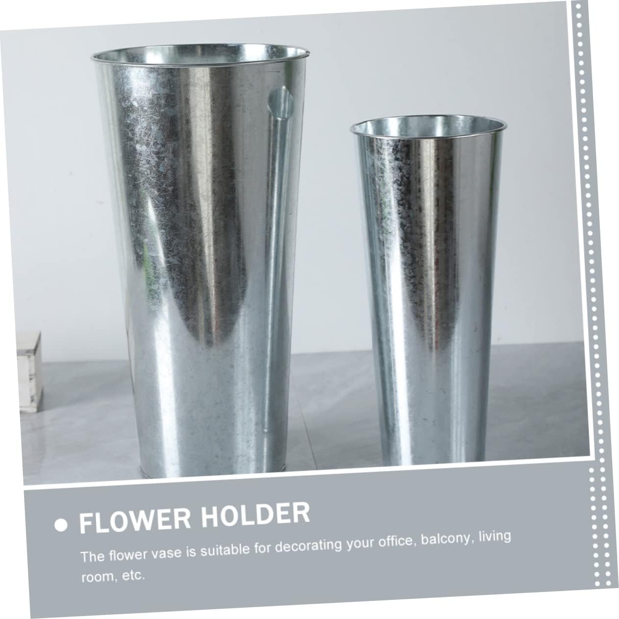 Garneck Iron Art Flower Bucket Vase Decor