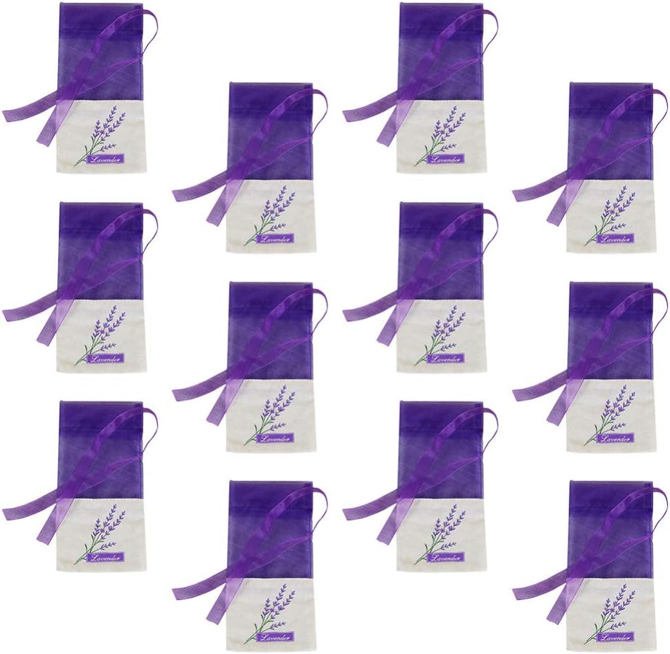 Hemoton Lavender Sachet Bags for Home and Travel Pack of 15