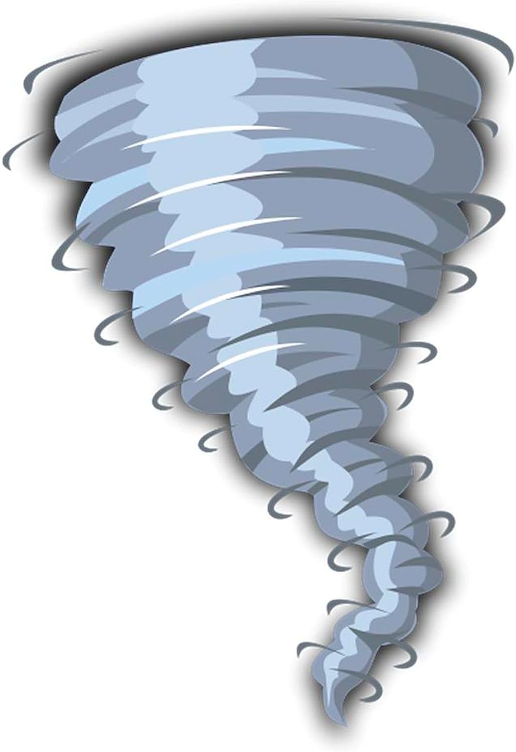CafePress Cartoon Tornado 4 Inch MDF Holiday Ornament