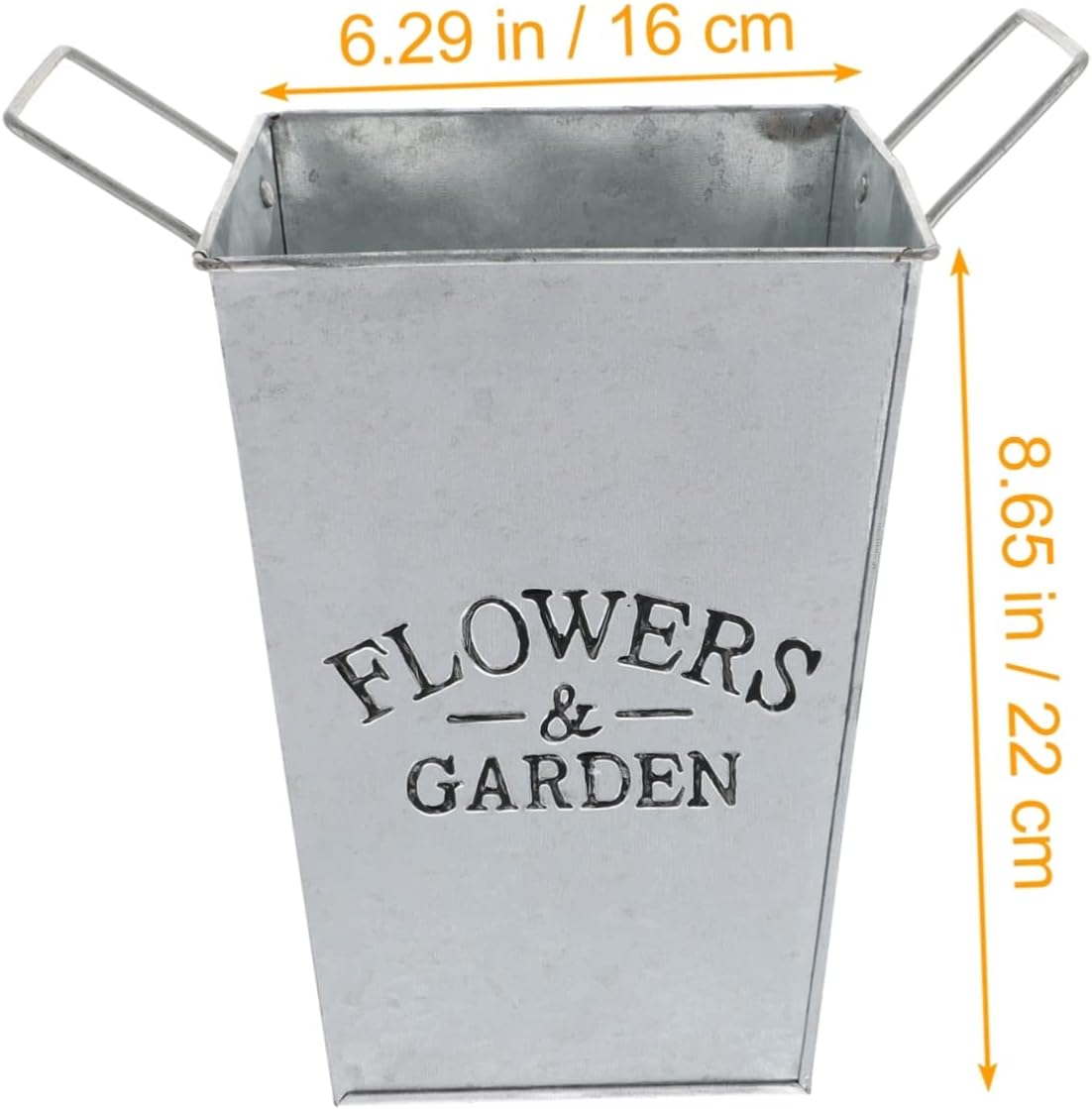 Cabilock Simple Iron Flower Bucket for Dried Flowers