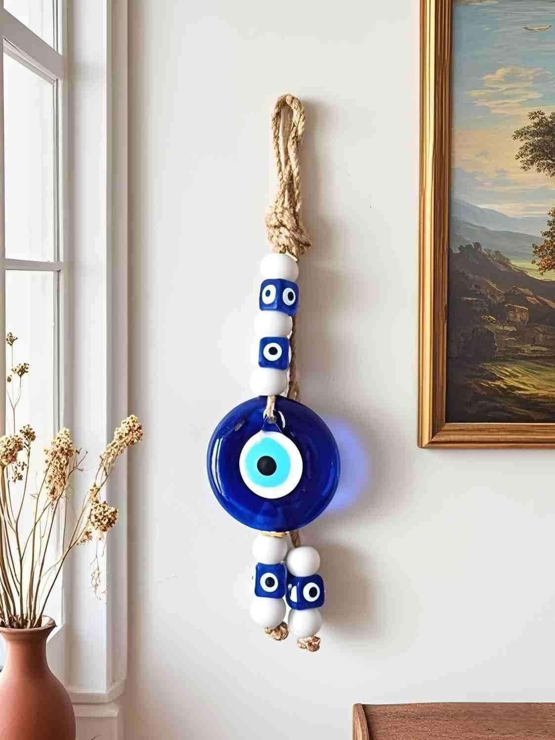 Blue Glass Evil Eye Handmade Hanging Ornament