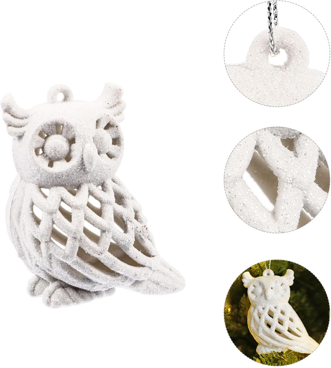 2pcs Adorable Christmas Tree Hanging Owl Decorations