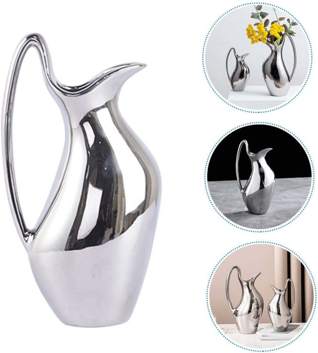 Bestyard Creative Pitcher Ceramic Vase for Home Office Decor