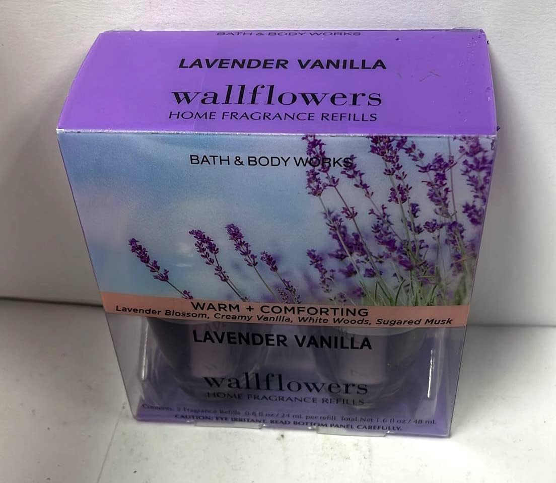 Bath Body Works Lavender Vanilla Wallflower Refill 2-Pack