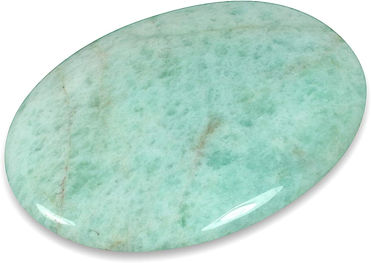 CrystalAge Amazonite Palm Stone 70x50mm