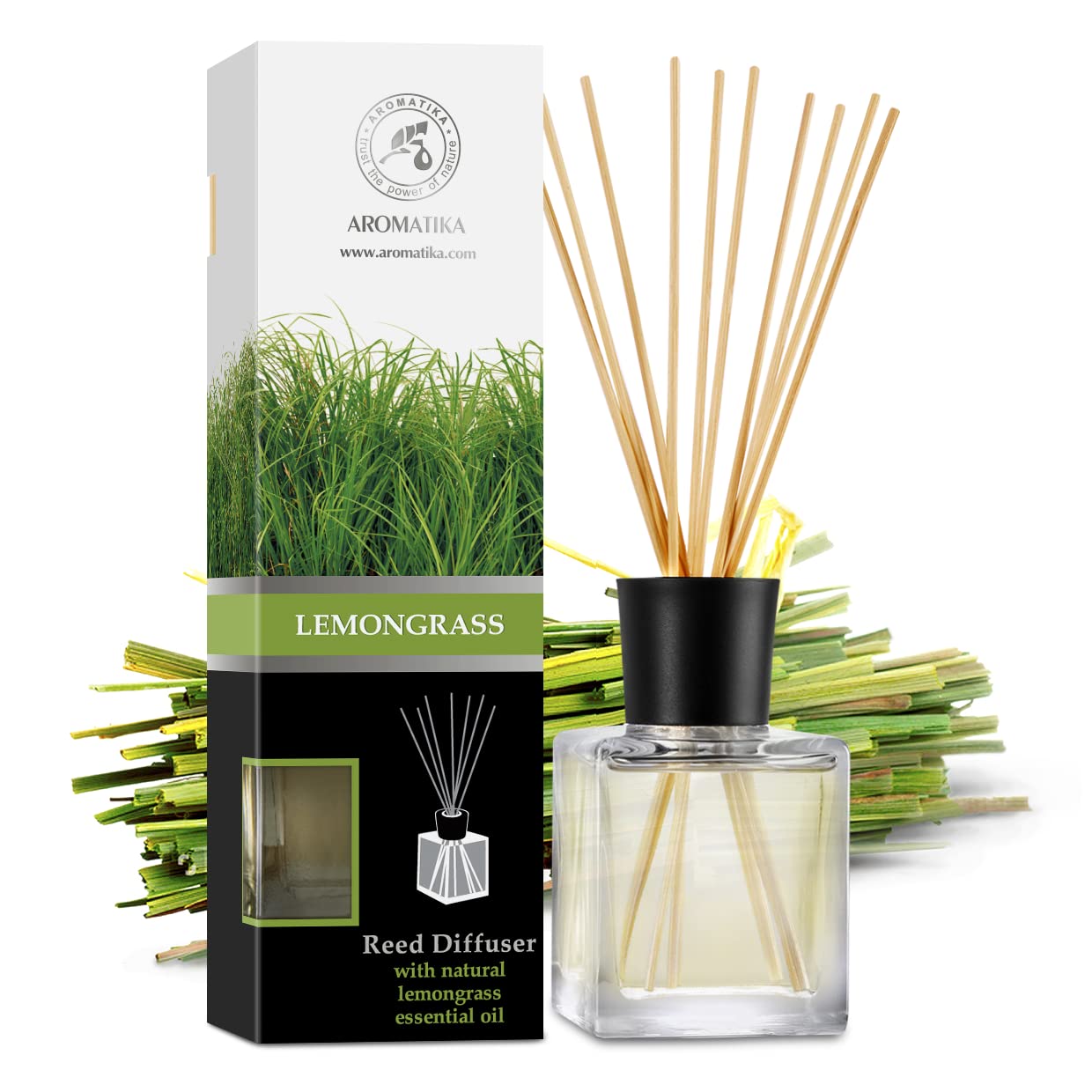 Lemongrass Reed Diffuser 200ml with Bamboo Sticks
