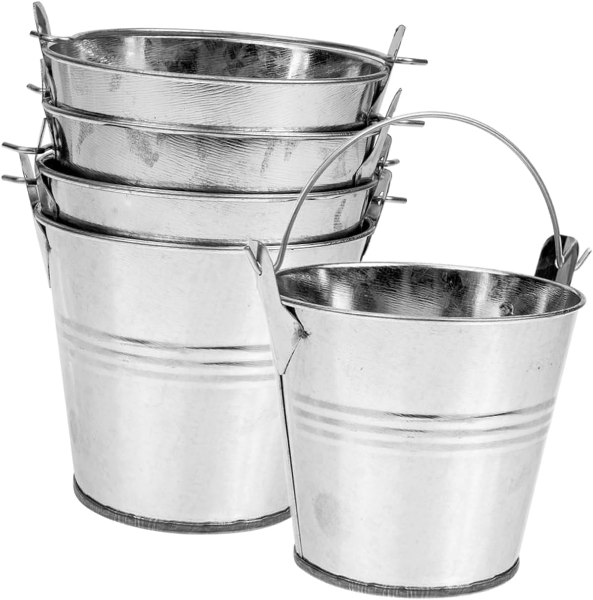 BESPORTBLE 5pcs Rustic Iron Flower Bucket Handles for Decor