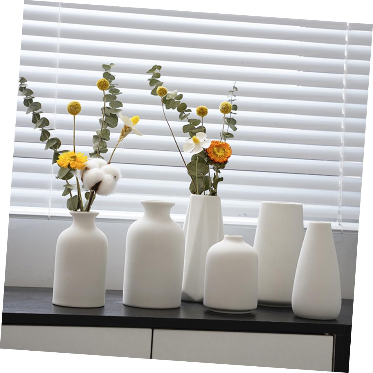 1pc Ceramic Vase Bohemian Style Flower Holder
