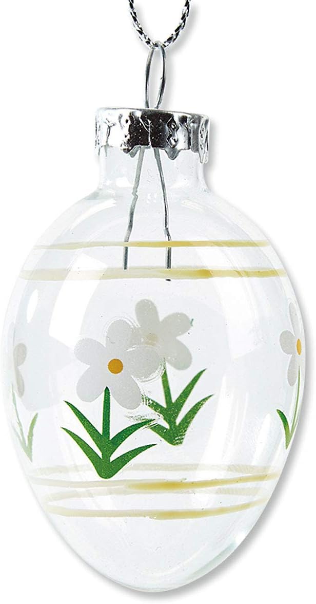 Lillian Vernon Hand Painted Blown Glass Easter Ornaments - 12 Piece Assorted Set