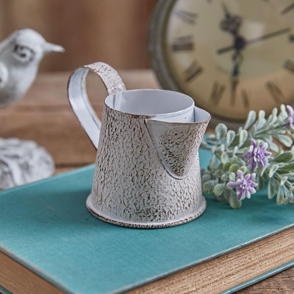 Colonial Tin Works Sadie Mini Pitcher 4 Inch White