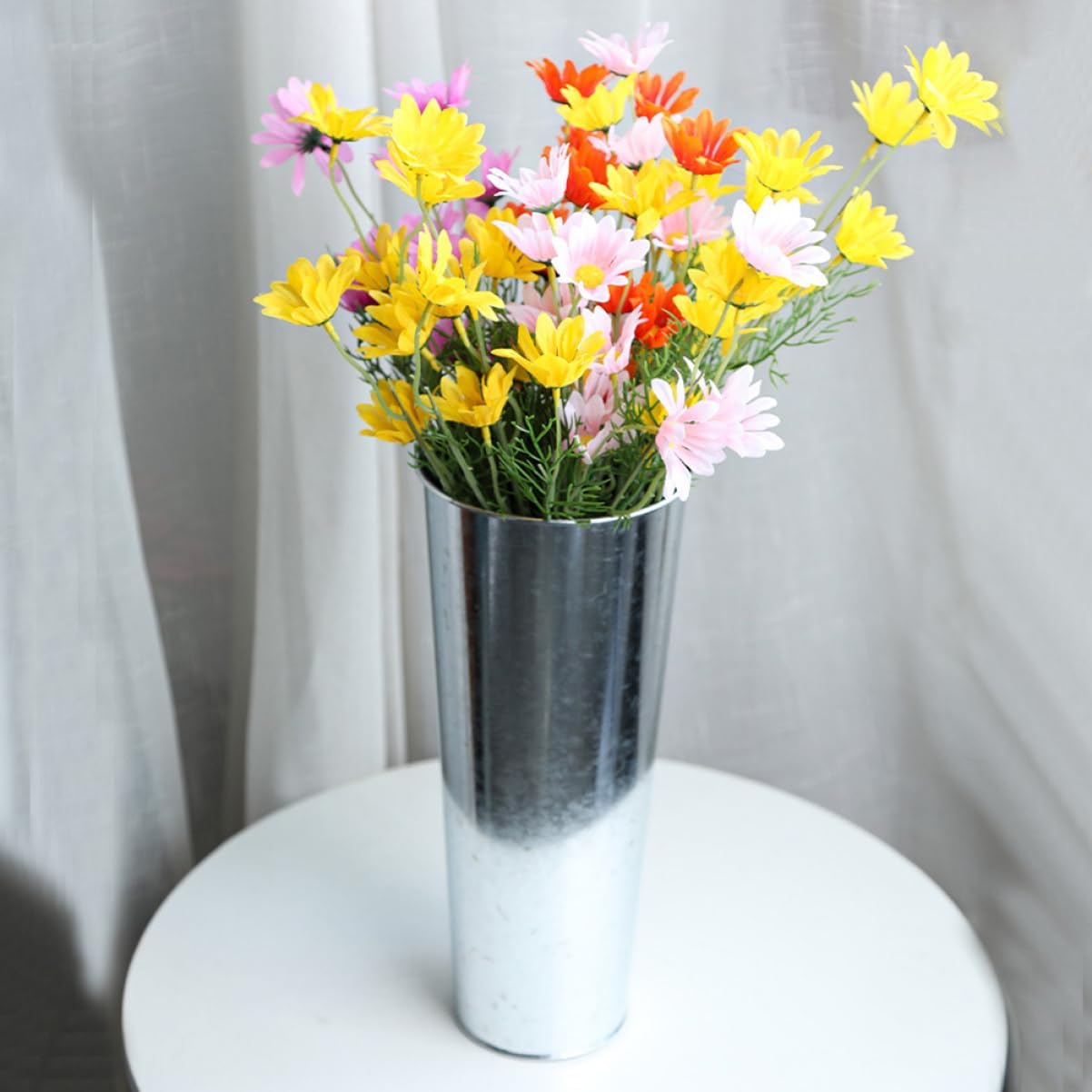 VICASKY Iron Art Flower Vase for Home Office Decor