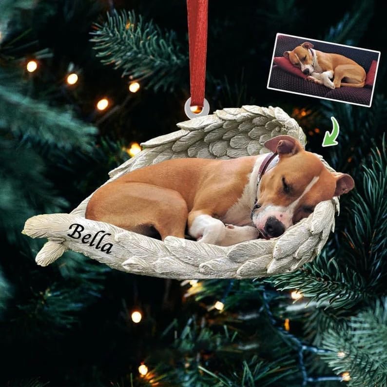 Personalized Photo Dog Loss Memorial Ornament