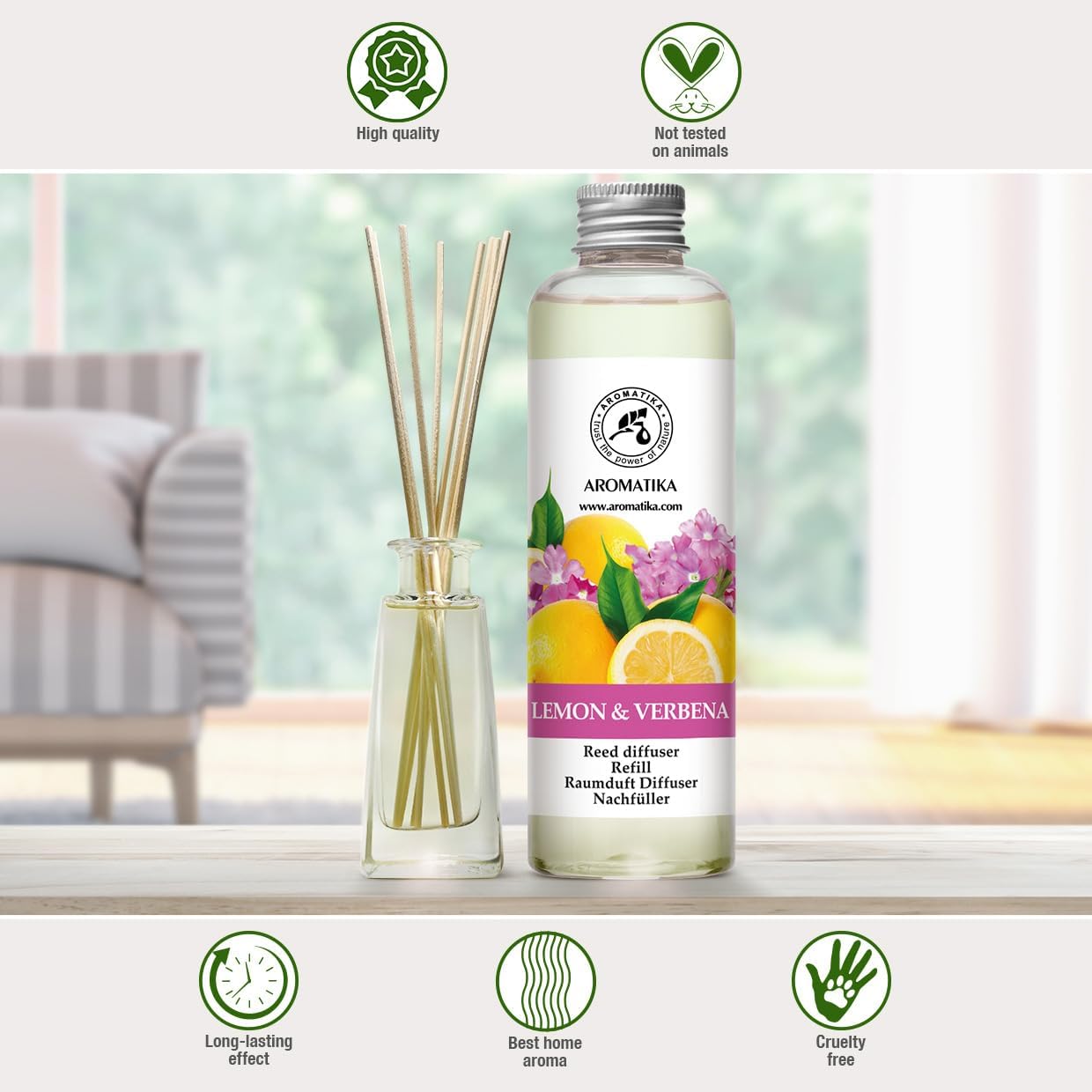 Lemon Verbena Reed Diffuser Refill 68 Fl Oz