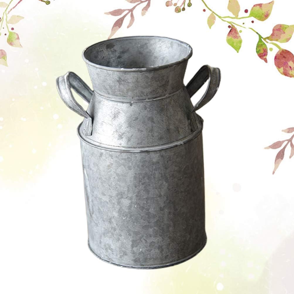 Rustic Vase French Style Farmhouse Metal Pitcher