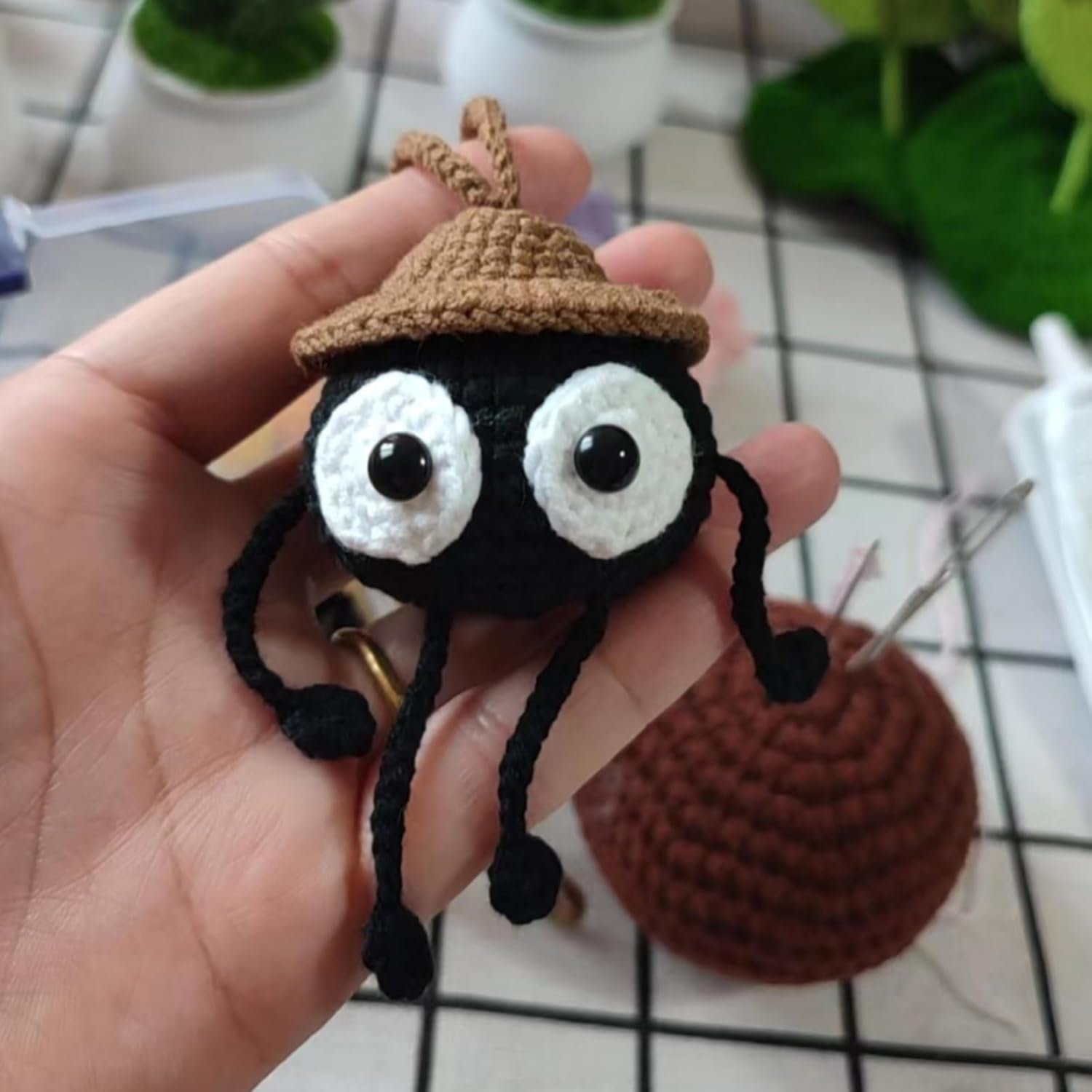 Cute Soot Sprite Car Decor Dashboard Hanging Ornament