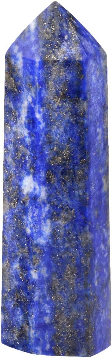 Rockcloud 3 Healing Crystal Wands Set Lapis Lazuli Tiger Eye Black Obsidian