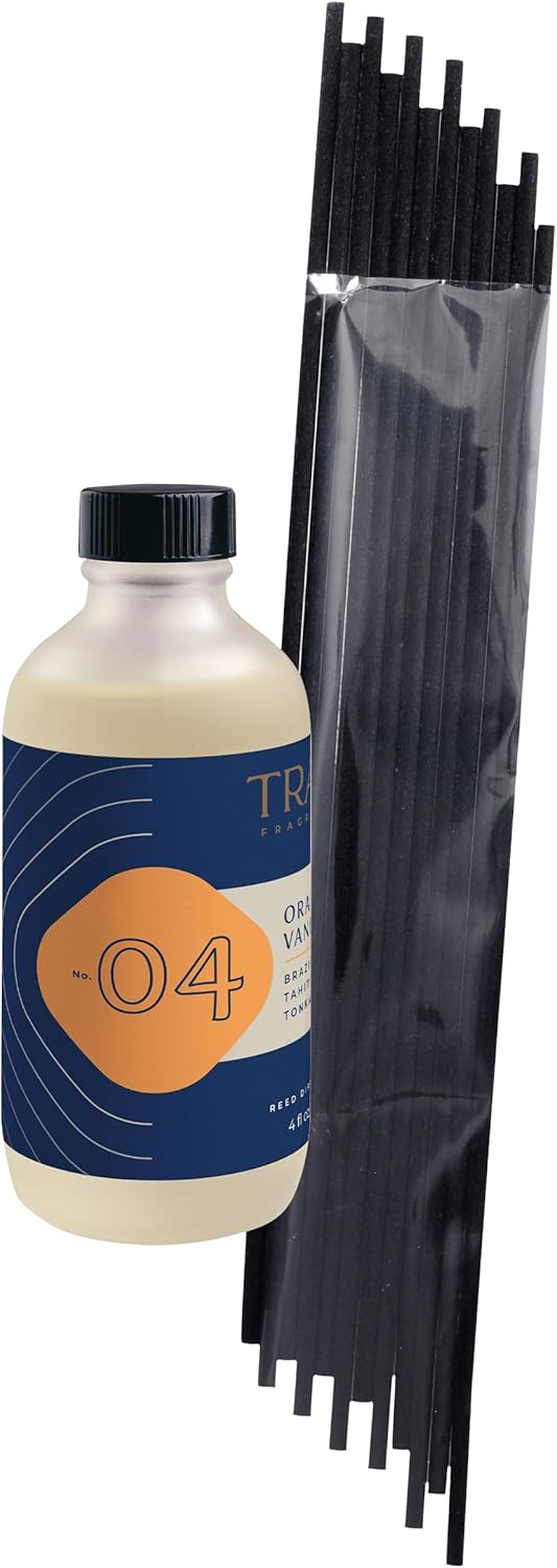Trapp No 04 Orange Vanilla Reed Diffuser Refill Kit 4 oz