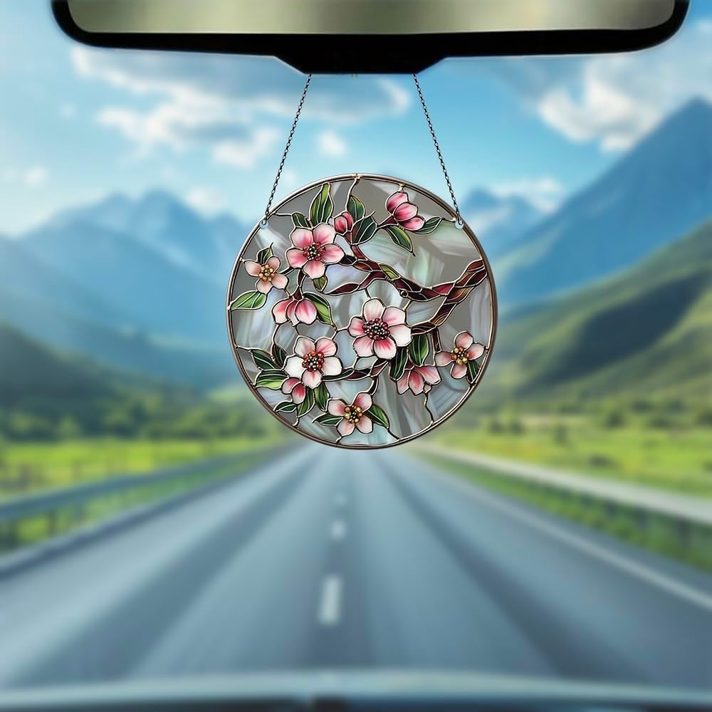 Cherry Blossom Branch Acrylic Window Hanging Ornament