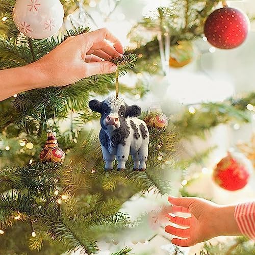 Cute Cartoon Cow Hanging Ornament for Home and Car