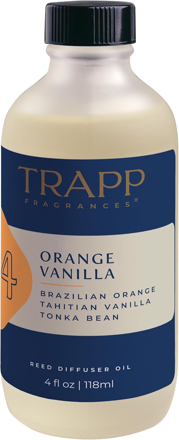 Trapp No 04 Orange Vanilla Reed Diffuser Refill Kit 4 oz
