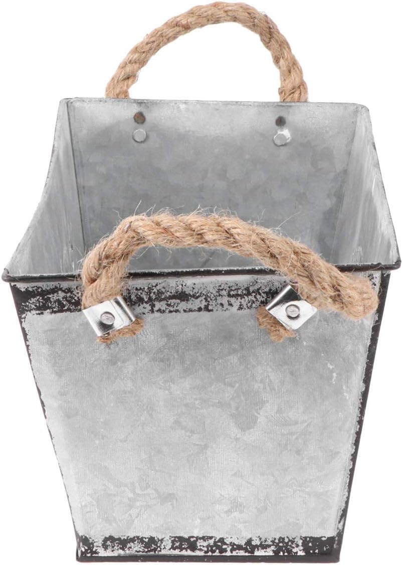 Wakauto Bucket Iron Vase for Dried Flowers