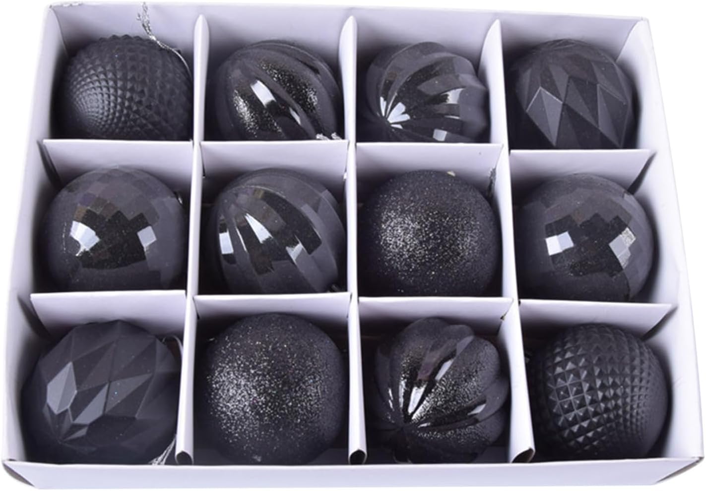 12 Pcs 6cm Christmas Decorations Hanging Balls