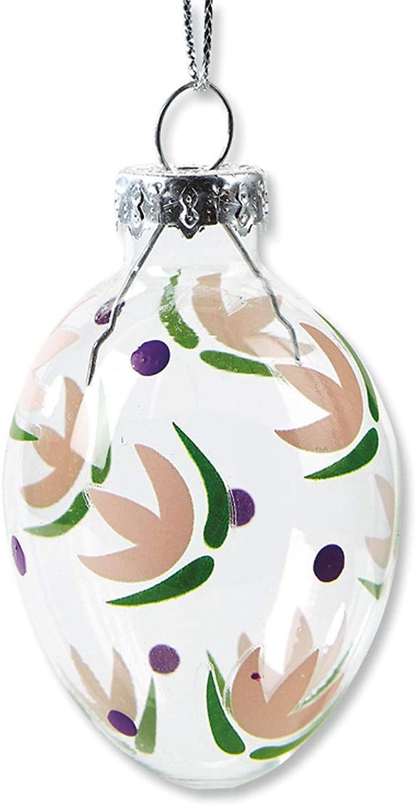 Lillian Vernon Hand Painted Blown Glass Easter Ornaments - 12 Piece Assorted Set