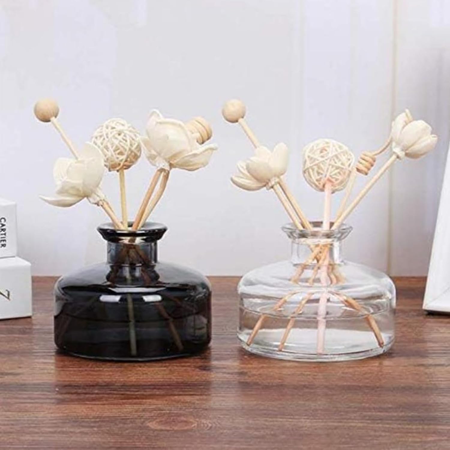 Elegant Glass Diffuser Vase for Aromatherapy and Home Decor