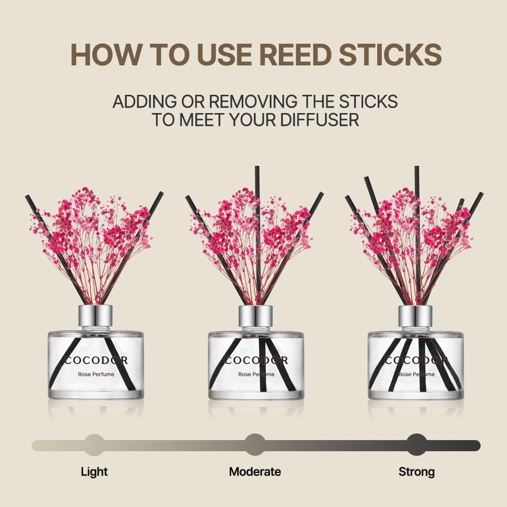 Cocodor Flower Reed Diffuser Set - Dark Vanilla Sandalwood