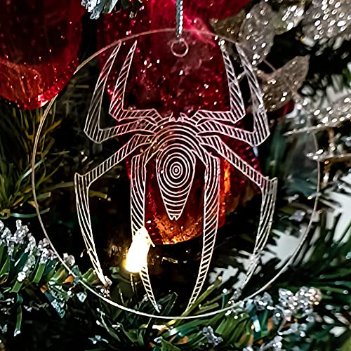 Furys Superheroes Clear Acrylic Christmas Ornaments Set of 5