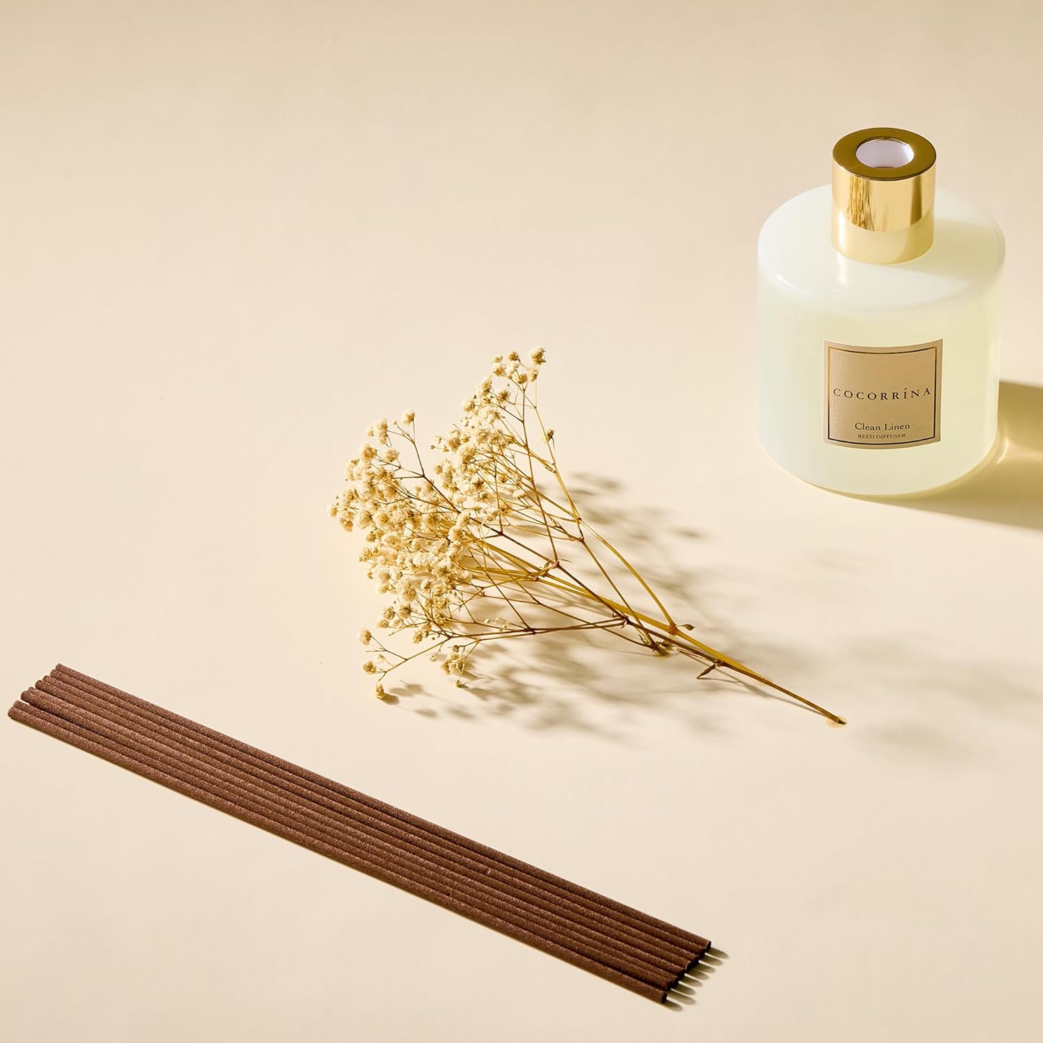 COCORRINA Reed Diffuser - Clean Linen 17 Fl Oz