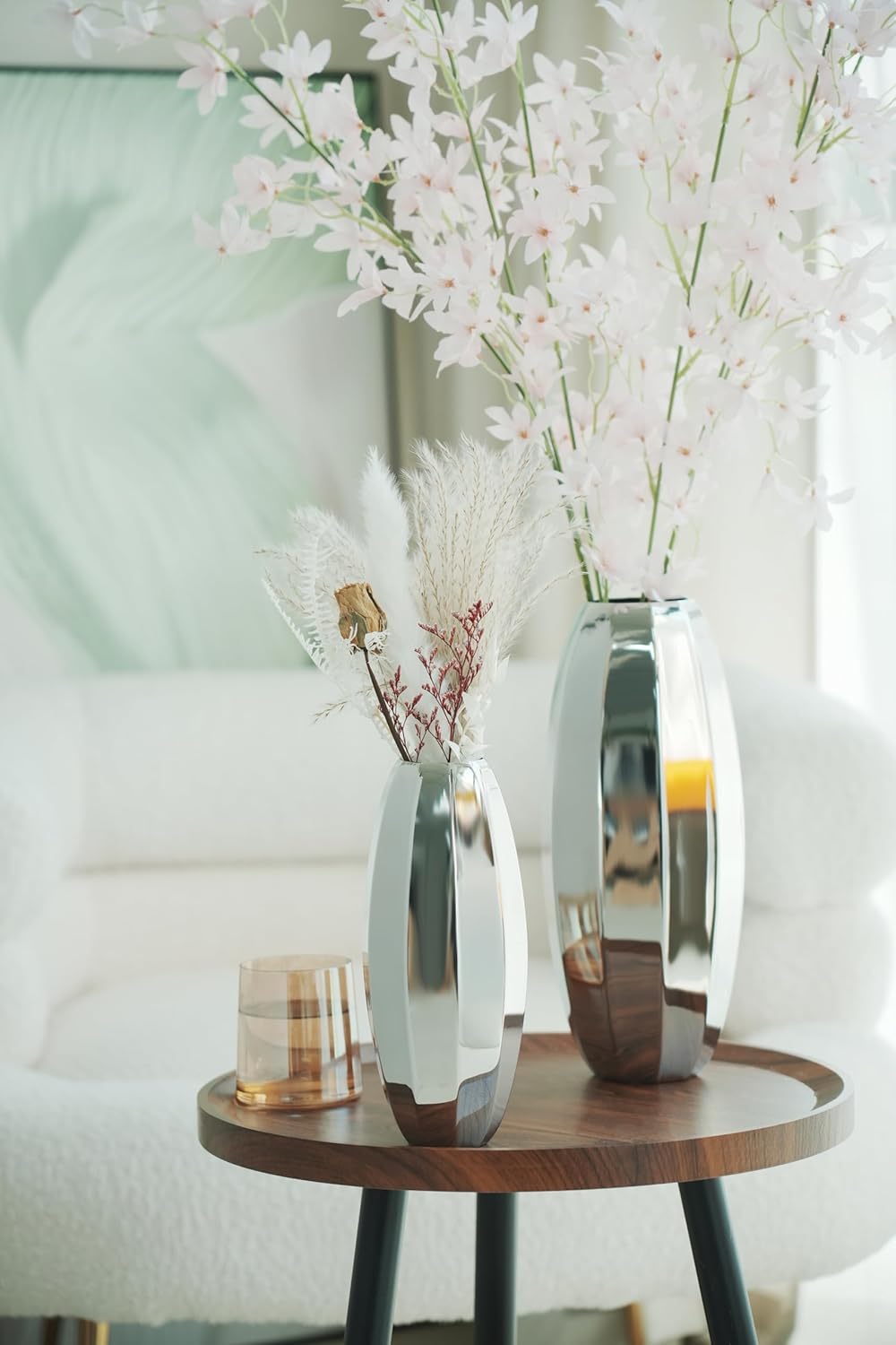 YcQuixoti Prismatic Mirror Vase 1209 Inches Tall