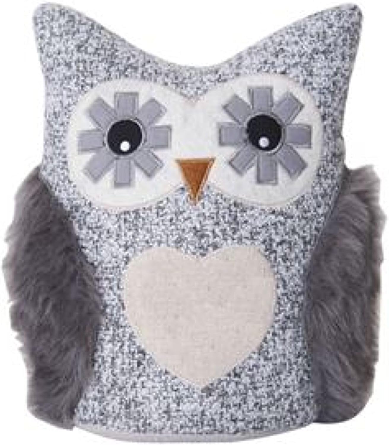 Elements Plush Weighted Owl Door Stopper 9x75x4 Inch