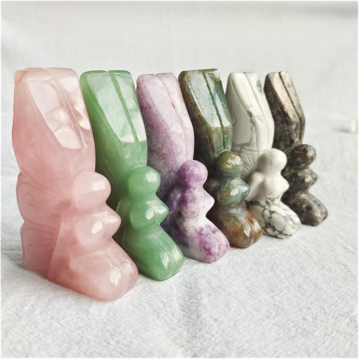 FIDEMM Natural Crystal Healing Stones for Home Decor