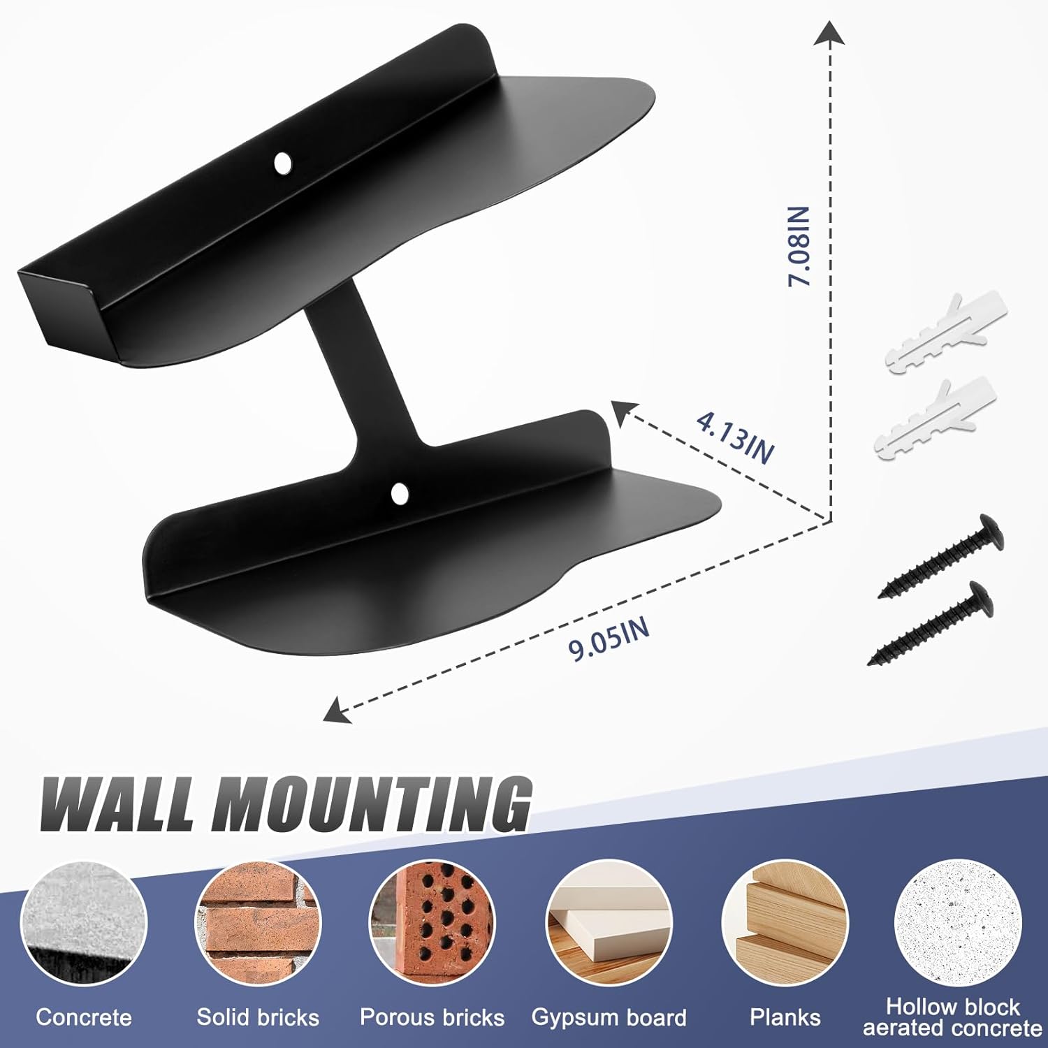 Stylish Floating Shoe Shelves Wall Mount Organizer