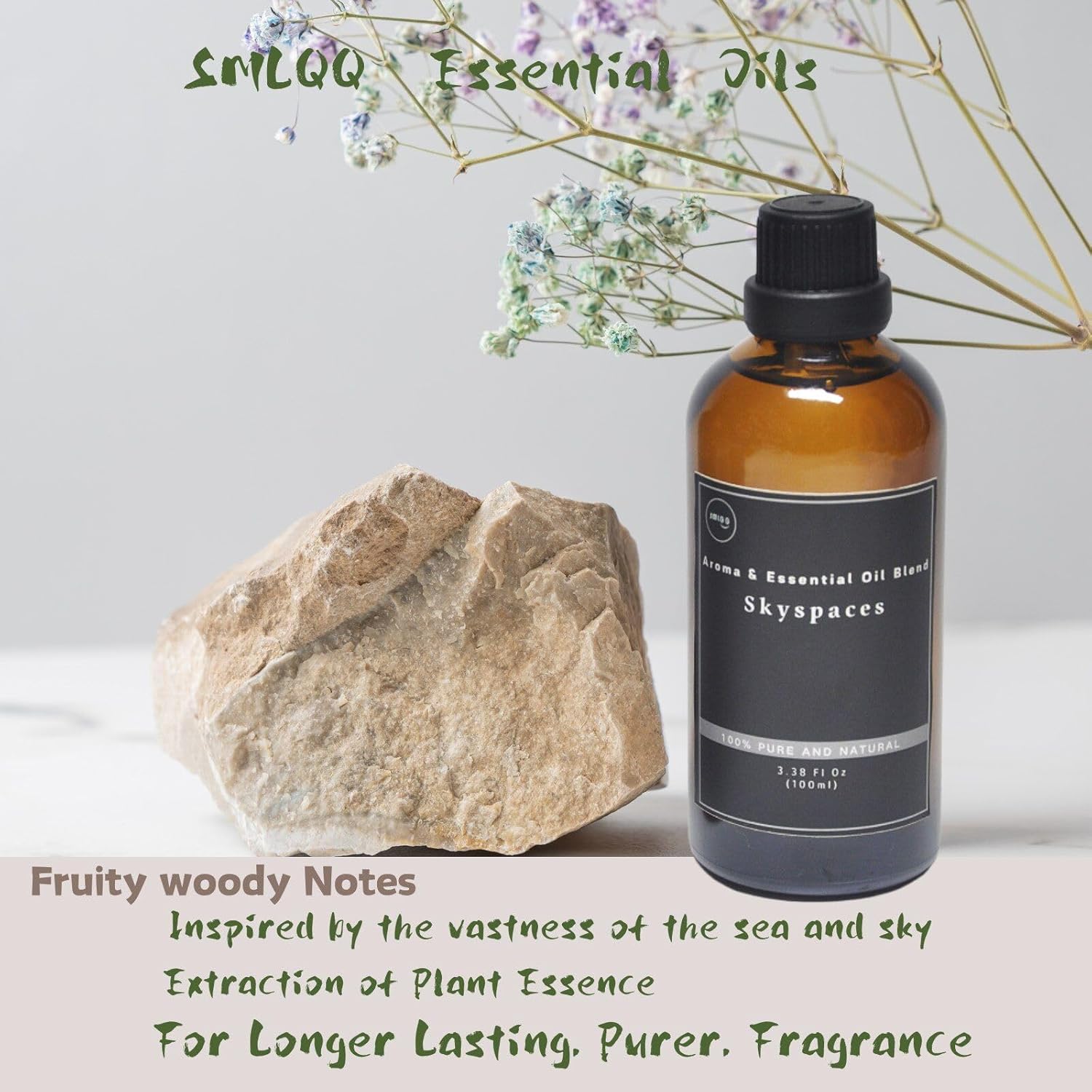 Skyspaces Fragrance Oil for Diffusers - Natural Cedar Amber Scent
