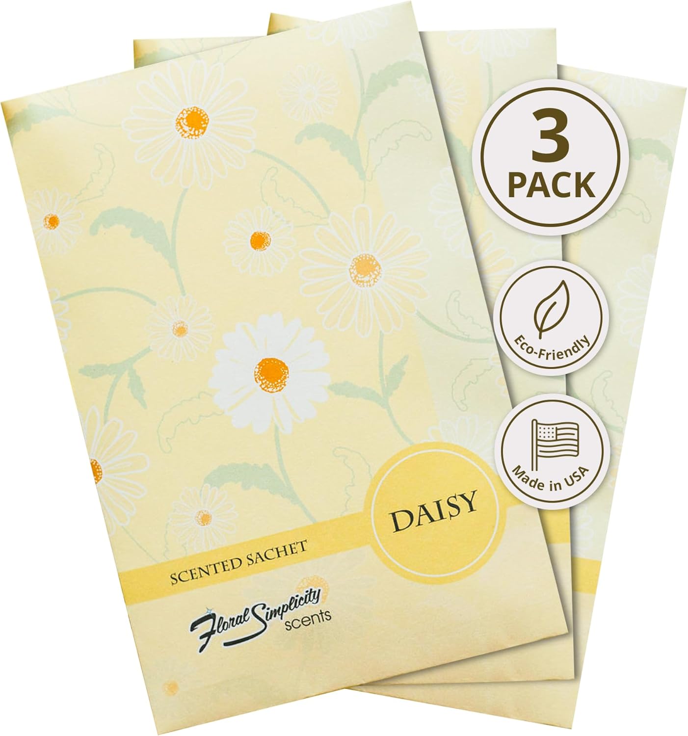 Daisy Scented Sachets Pack of 3 - Home Freshener