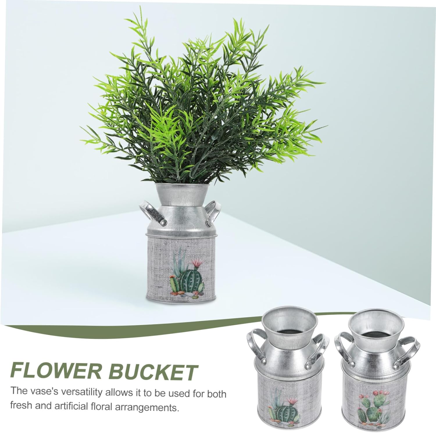 Unomor 8pcs Vintage Pitcher Vase Set