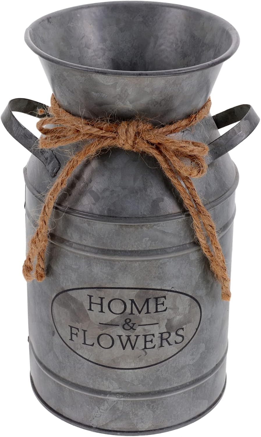 Rustic Iron Flower Bucket for Home and Office Decor
