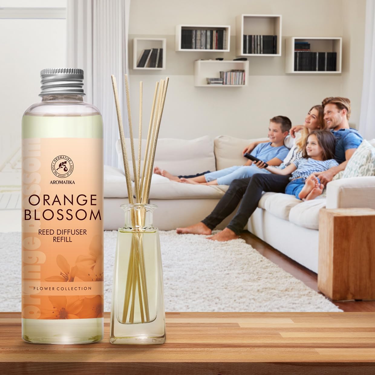 AROMATIKA Orange Blossom Reed Diffuser Refill