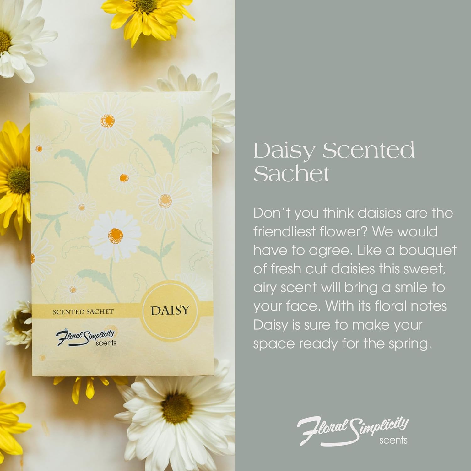 Daisy Scented Sachets Pack of 3 - Home Freshener