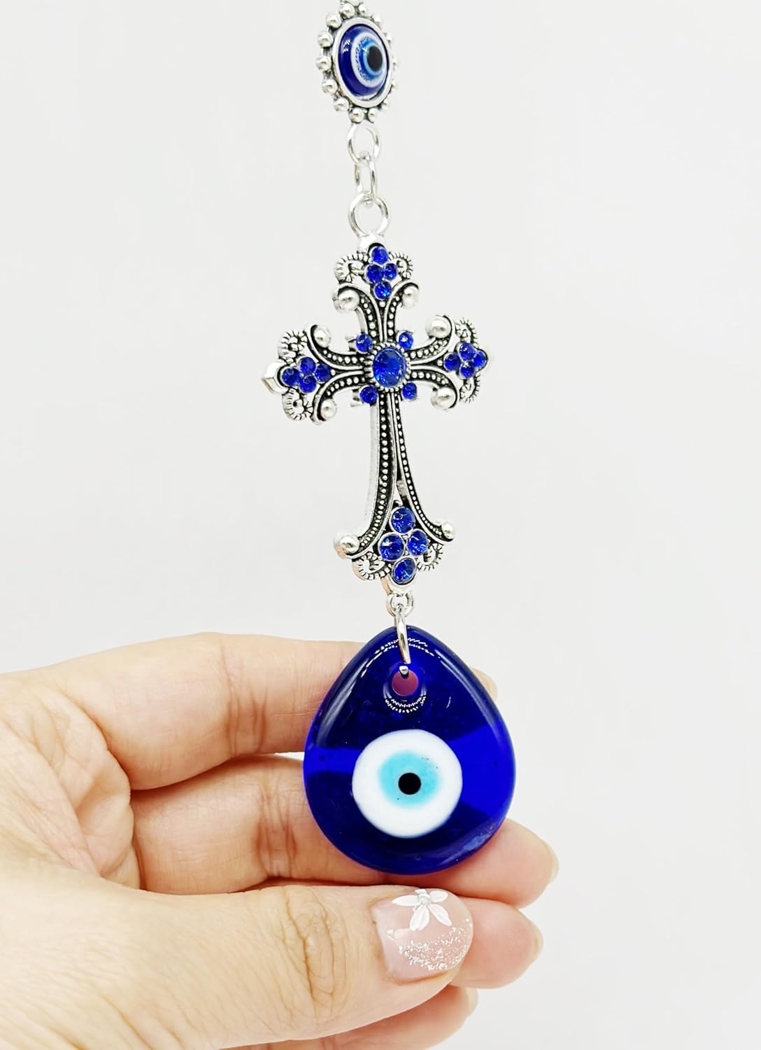 Tassel Cross Fatima Horseshoe Evil Eye Hanging Ornament