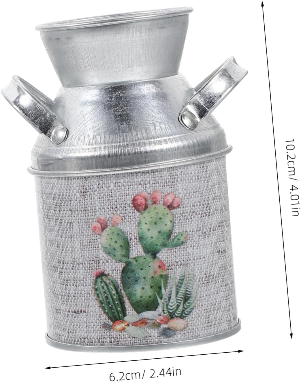 Amosfun Vintage Rustic Iron Flower Vase 2pcs