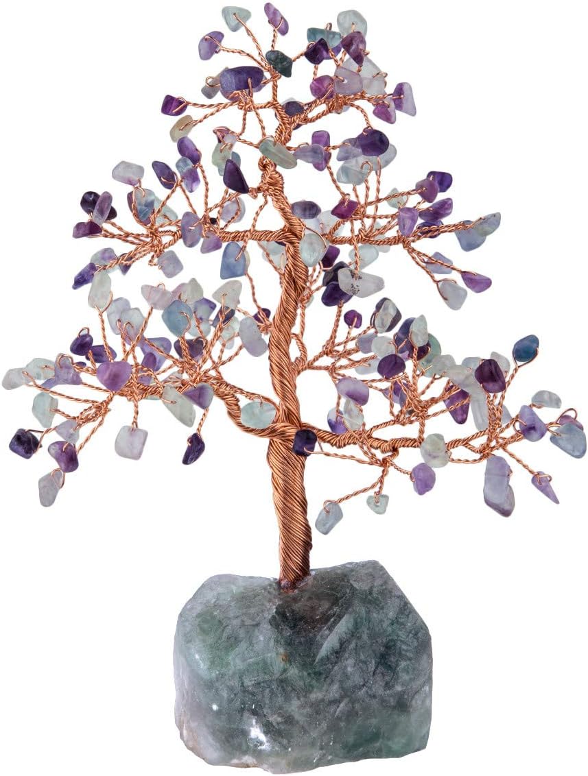 Rockcloud Natural Crystals Money Tree Feng Shui Decoration 7 Inches